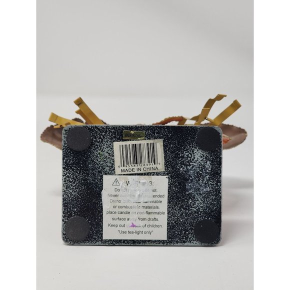 Halloween Scarecrow Jack-O-Lantern Tea‎ Candle Holder Multicolor - Picture 6 of 9